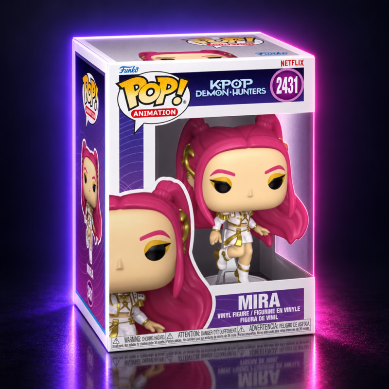 Funko Pop Mira n.º 2431 en su caja, KPop Demon Hunters