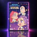 Libro de colorear Bendon de KPop Demon Hunters con Rumi y Zoey chibi