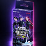 Caja Collector Box de 5 sobres de cartas Kayou con Saja Boys, KPop Demon Hunters