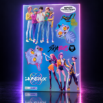 Vinilo decorativo de pared con HUNTR/X, Saja Boys y Derpy, KPop Demon Hunters