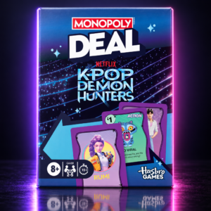Juego de cartas Monopoly Deal de KPop Demon Hunters, Hasbro