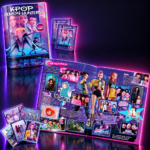 Álbum de cromos de KPop Demon Hunters de Bizak con sobres y cromos