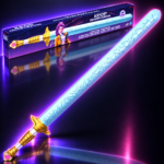 Espada Nerf Four Tiger de Rumi de espuma con su caja, KPop Demon Hunters