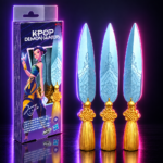 Pack de 3 cuchillas Nerf Spirit Blades de Zoey con su caja, KPop Demon Hunters