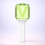 Lightstick blanco con cabezal verde en forma de v, WayV