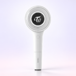 studio-77564 Lightstick candybong blanco con cabezal redondo y logo de twice, TWICE